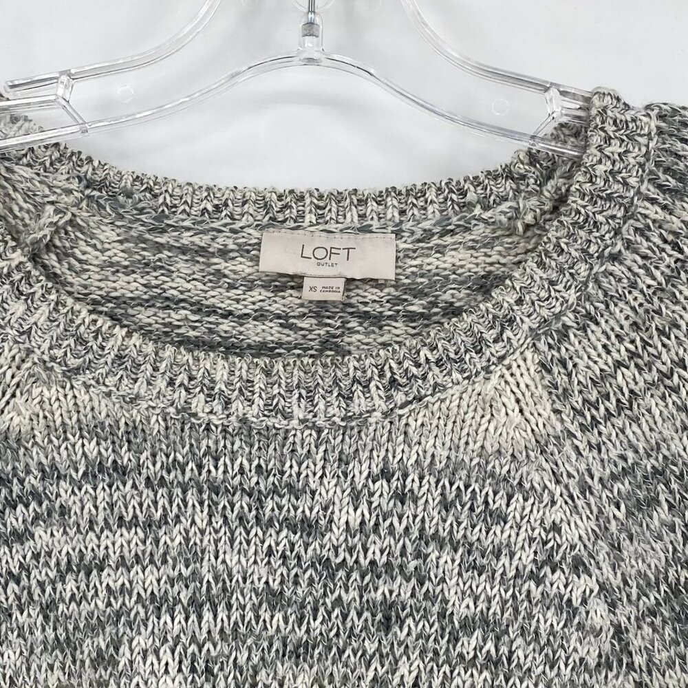 Loft Gray Basic Round Neck Sweater | Pullover Sty… - image 4